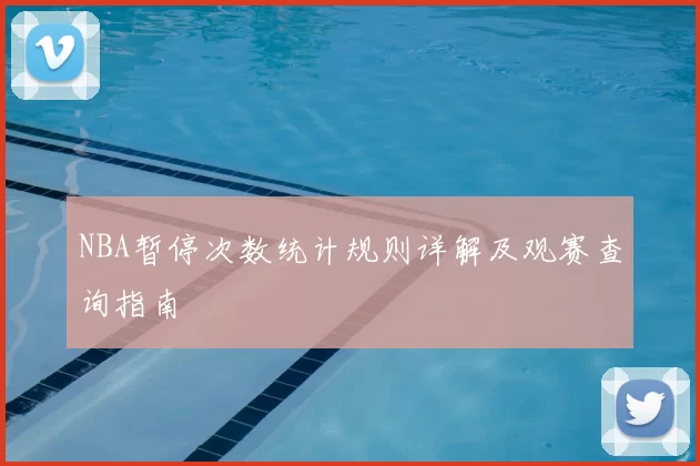 NBA暂停次数统计规则详解及观赛查询指南